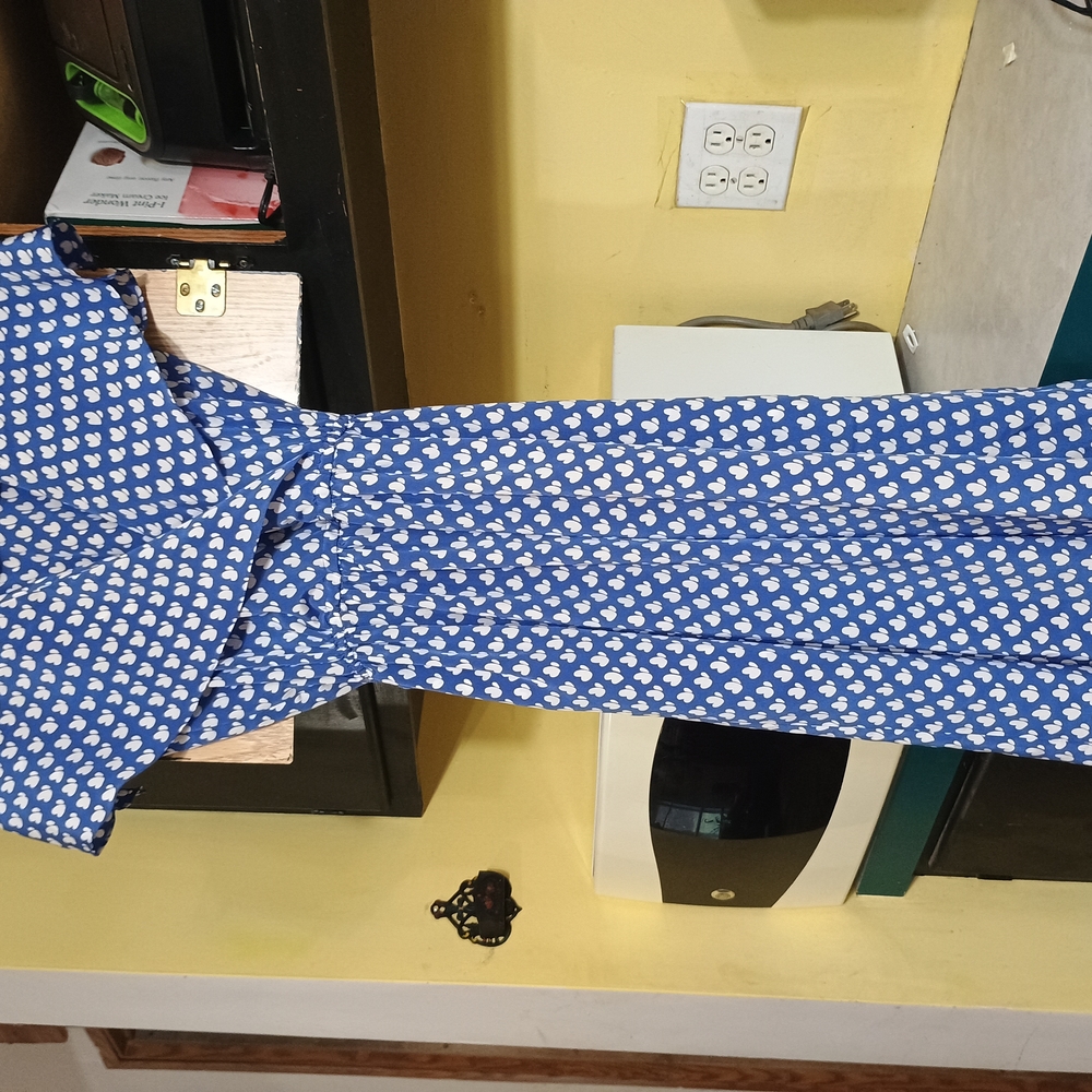 Pierre Cardin Blue and White Dress